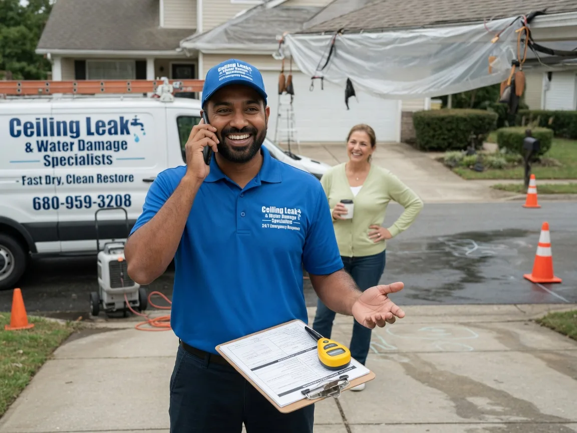 Ceiling Leak Cleanup Ribera, NM FAQs